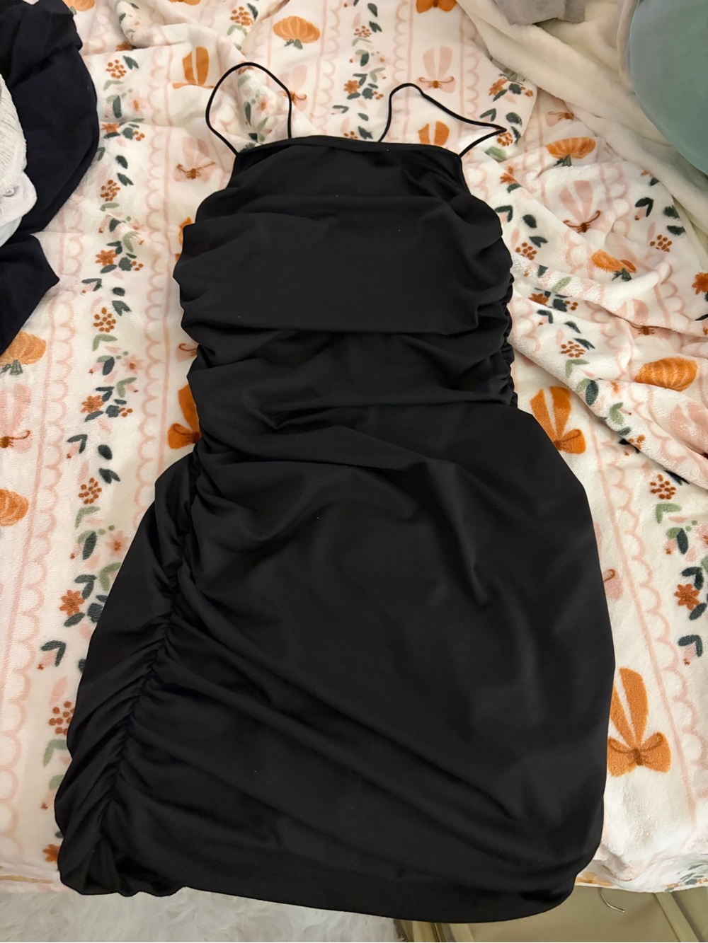 Black mini dress